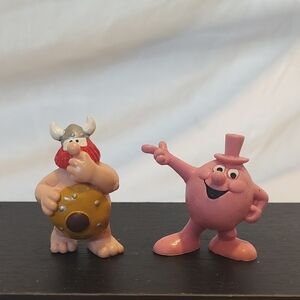 Vintage Hagar The Horrible & Mr. Bubba Gum Figurines